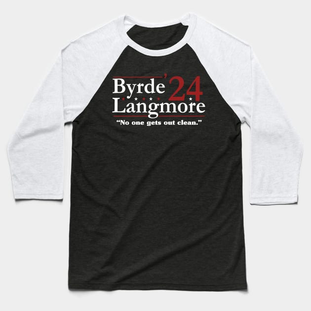 Marty Byrde Ruth Langmore '24 Funny Election Baseball T-Shirt by LMW Art